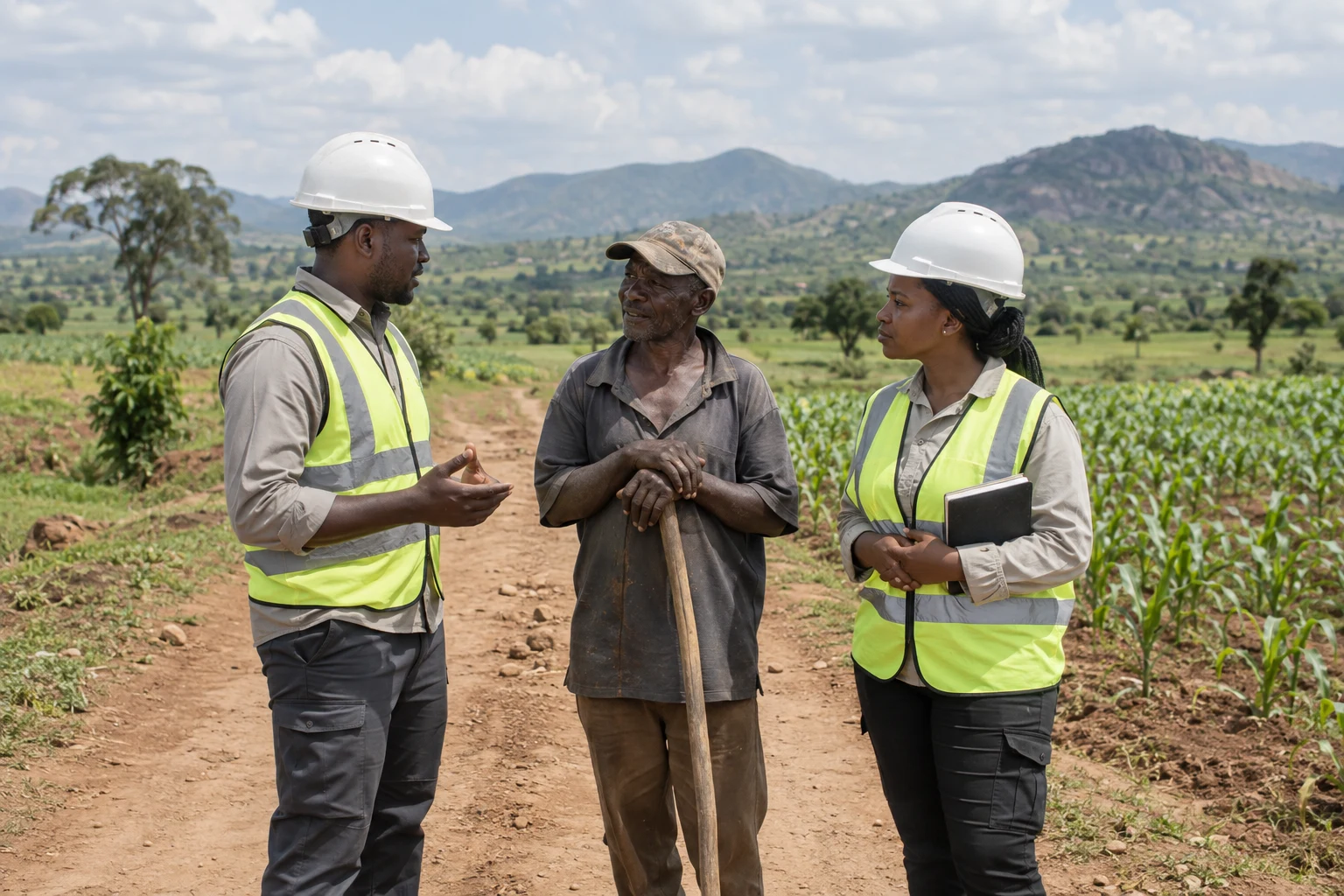 Representative field planning and community engagement scene