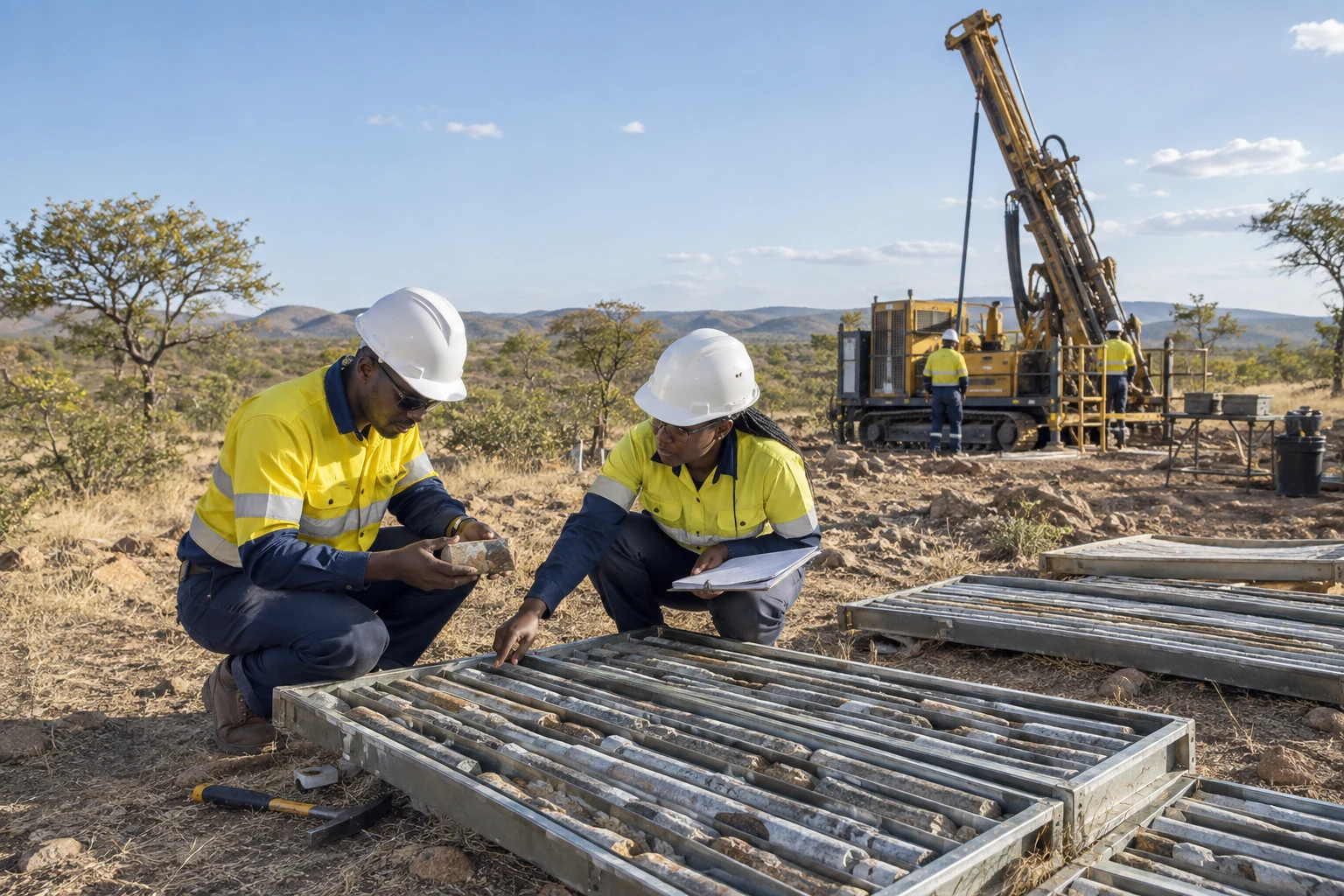 Representative geological fieldwork landscape