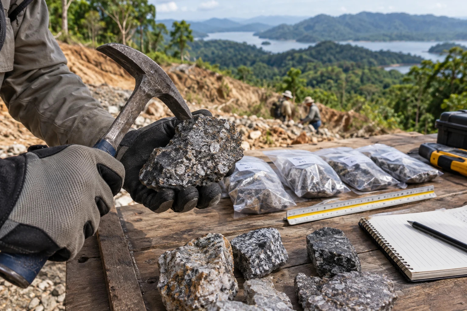 Representative mineral sample inspection