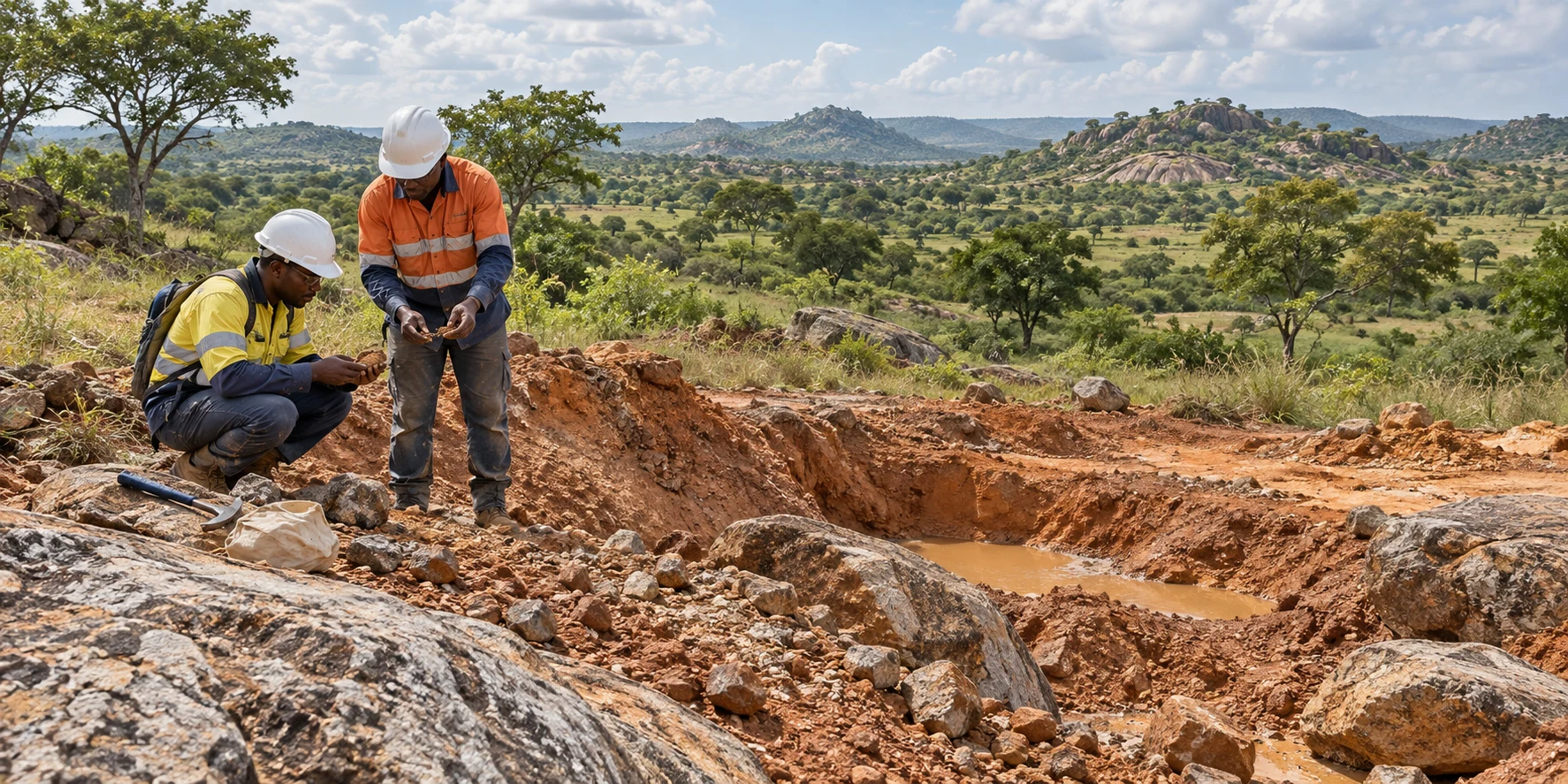 Representative geological fieldwork; not a photograph of the licensed target