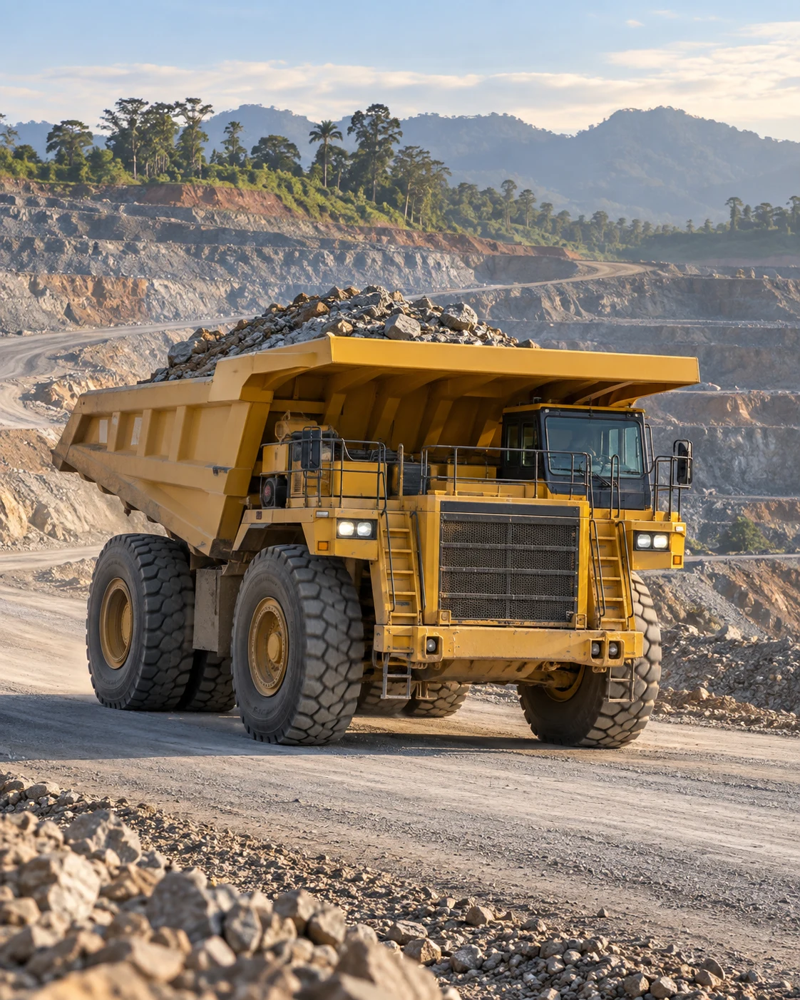 Representative mining-industry scene