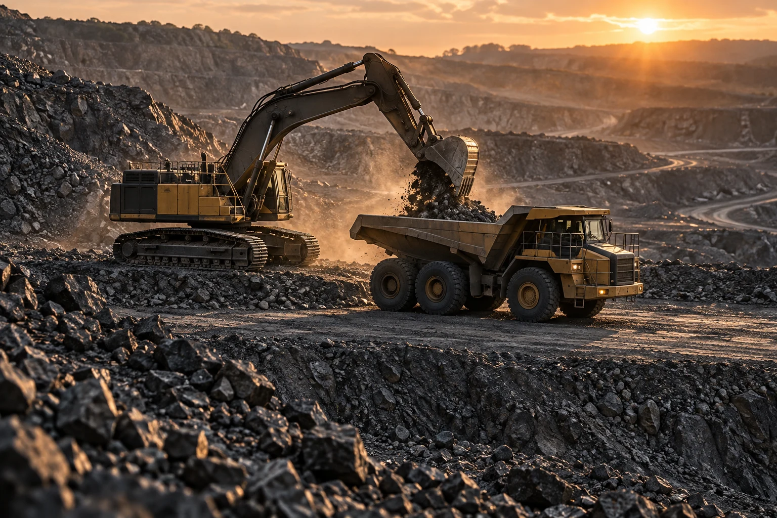 Representative mining & production scene